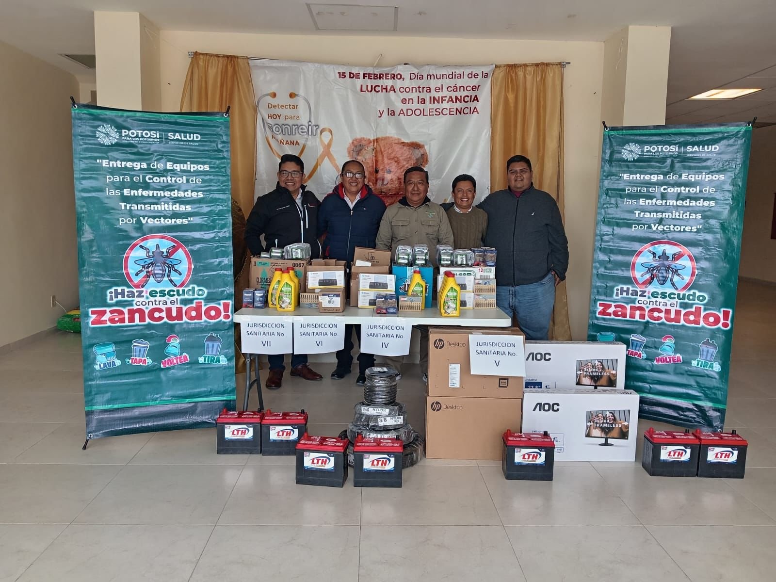 ENTREGAN EQUIPO PARA REFORZAR LAS ACCIONES  CONTRA EL DENGUE EN EL ESTADO