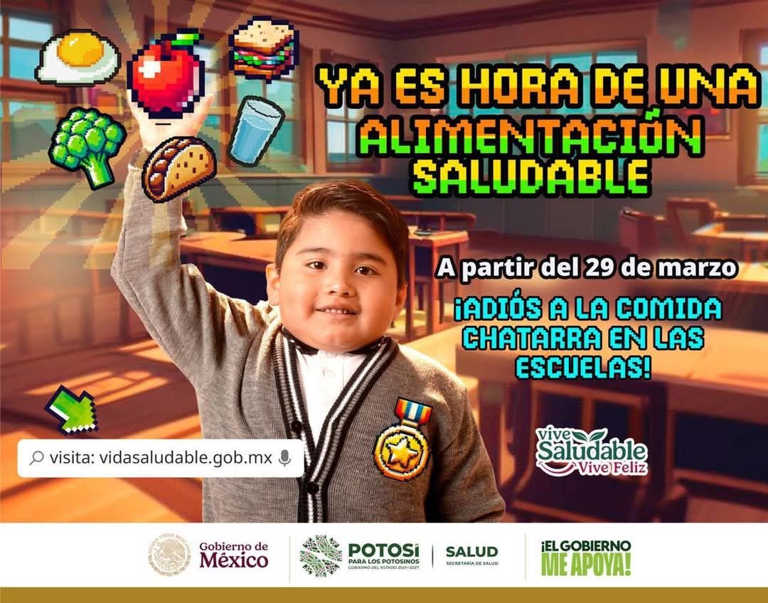 TERMINA COMIDA CHATARRA EN LAS ESCUELAS