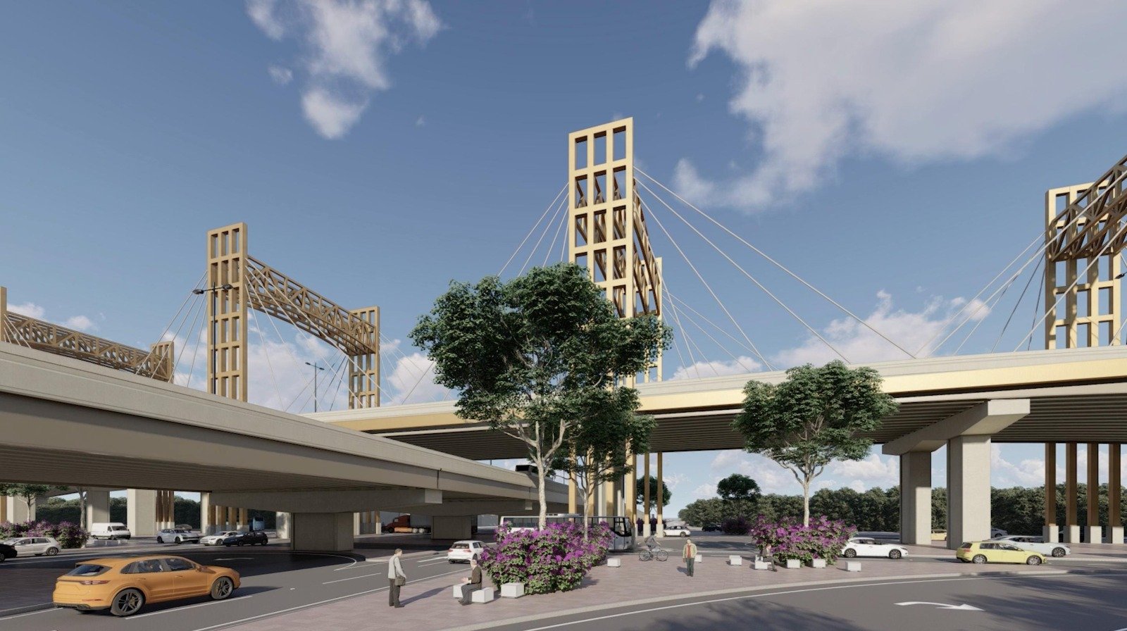 RICARDO GALLARDO ARRANCA CONSTRUCCIÓN DE GRAN PUENTE VEHICULAR EN CIRCUITO POTOSÍ