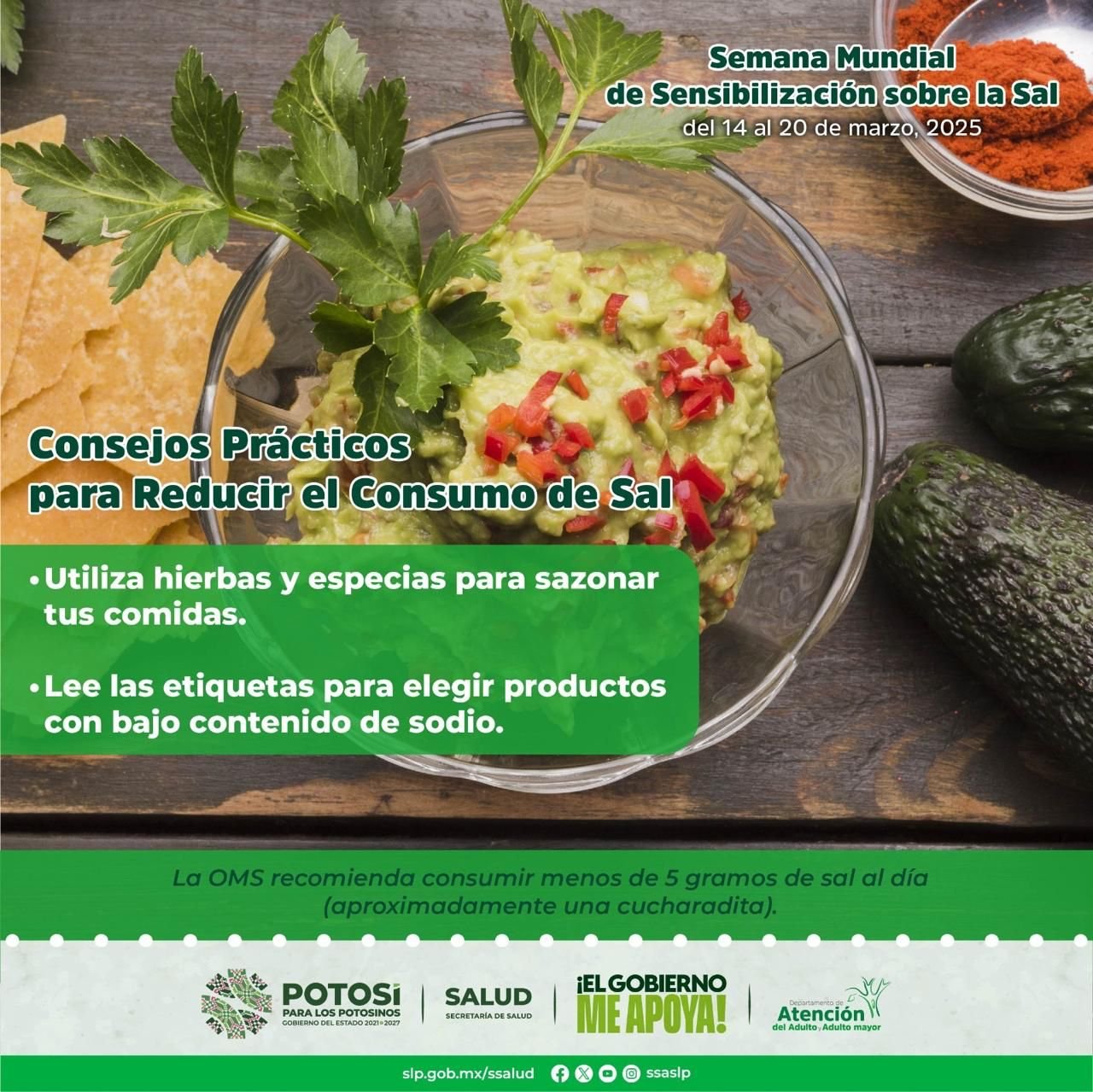 SERVICIOS DE SALUD SE SUMA A LA SENSIBILIZACIÓN SOBRE EL USO DE LA SAL