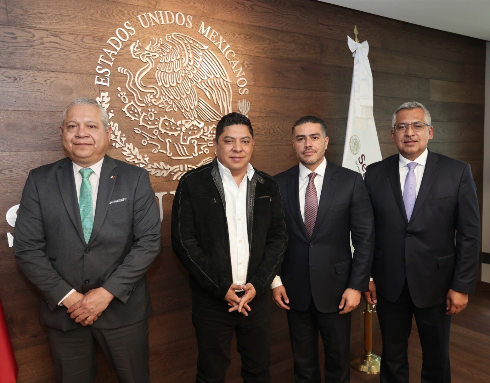 RICARDO GALLARDO Y GARCÍA HARFUCH CIERRAN FILAS POR LA SEGURIDAD DE SLP