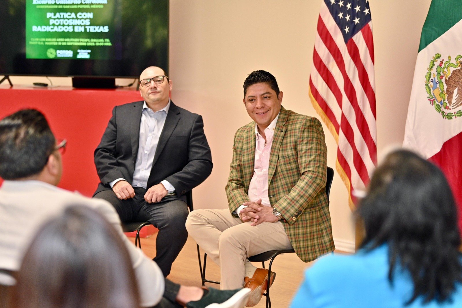 RICARDO GALLARDO ANUNCIA APOYO A LAS Y LOS POTOSINOS EN EUA