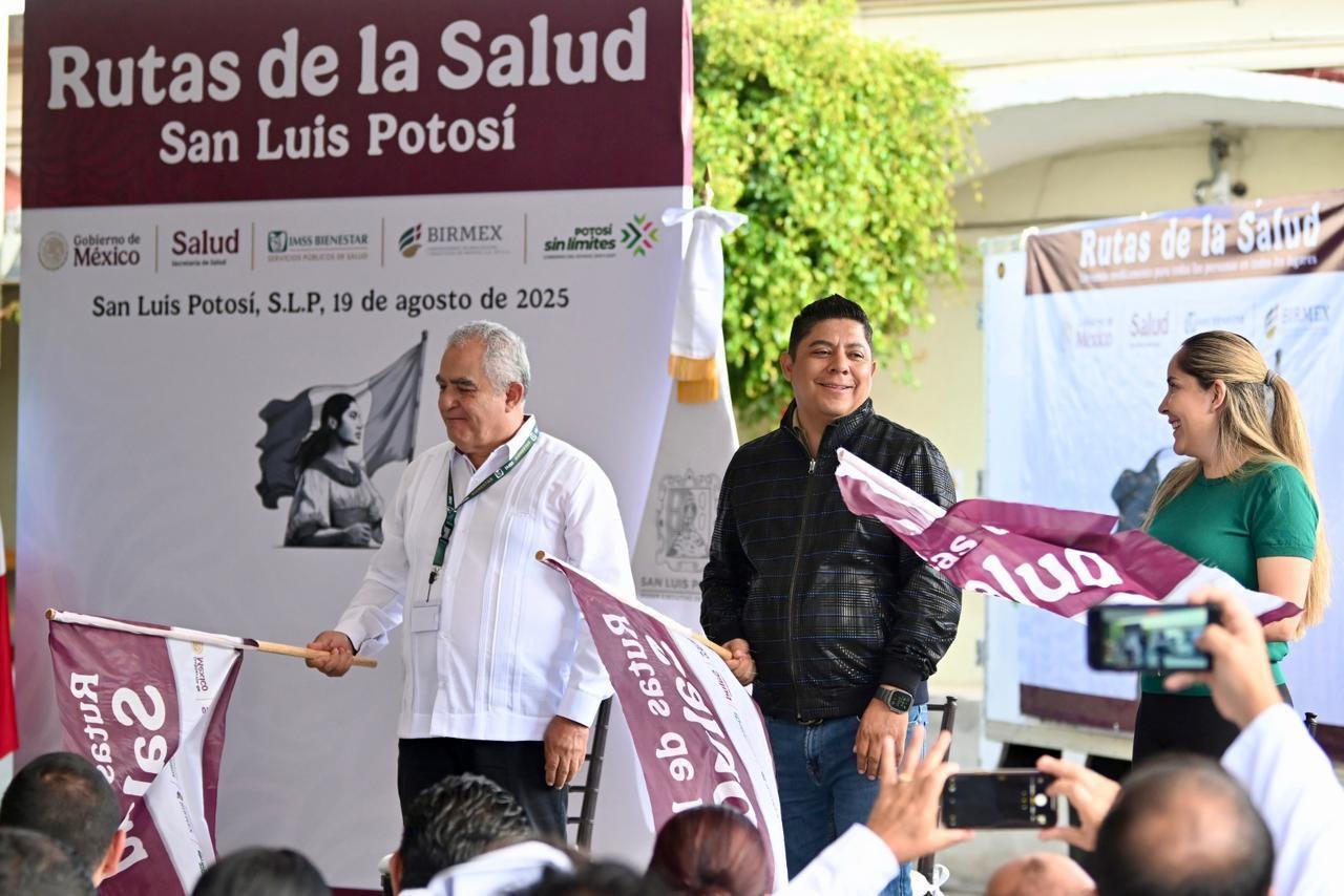 CON APOYO DE RICARDO GALLARDO INICIA EN SAN LUIS RUTAS DE LA SALUD