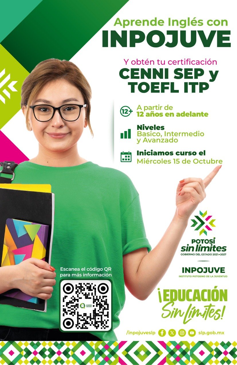 GOBIERNO ESTATAL IMPULSA CURSOS DE INGLÉS PARA JUVENTUD POTOSINA