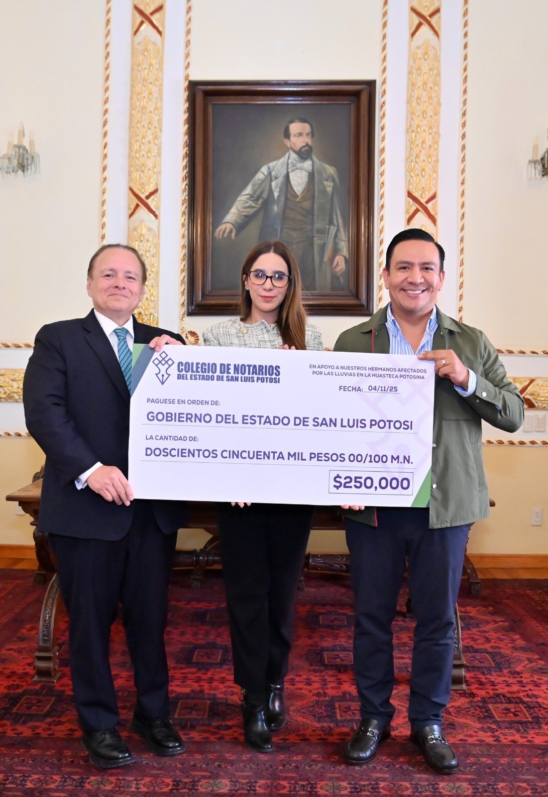 NOTARIOS POTOSINOS SE SOLIDARIZAN CON FAMILIAS DE LA HUASTECA