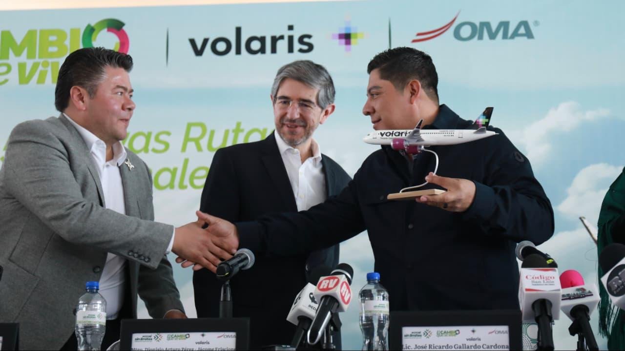 RICARDO GALLARDO Y VOLARIS PRESENTAN 5 NUEVOS DESTINOS EN S.L.P.