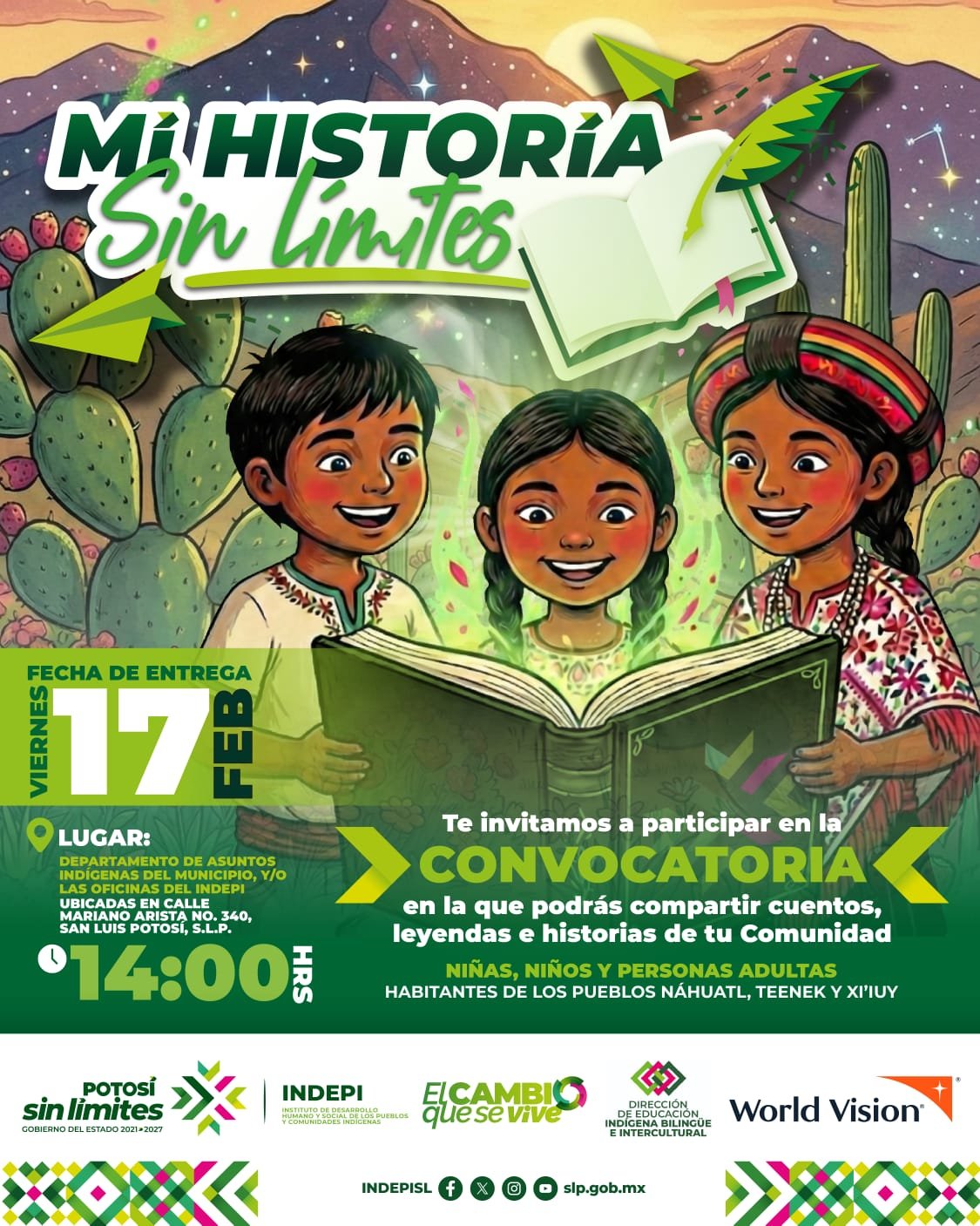 SAN LUIS IMPULSA PARTICIPACIÓN EN CERTAMEN SOBRE TRADICIÓN ORAL INDÍGENA