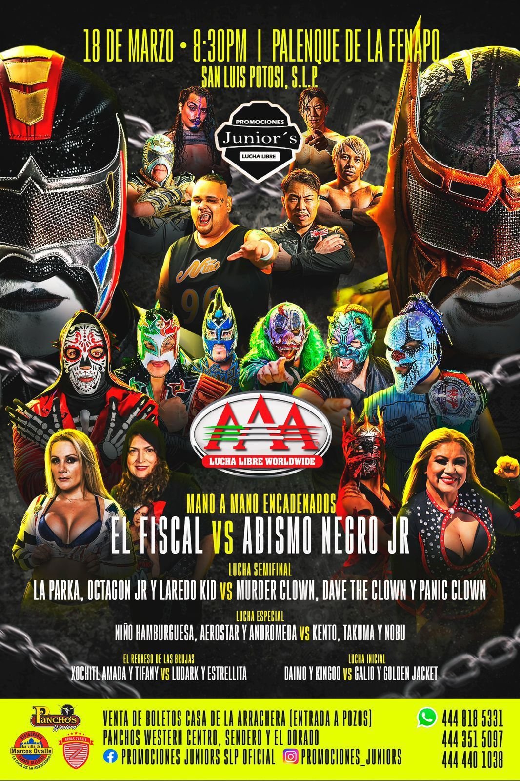 ESPECTÁCULO INTERNACIONAL DE LUCHA LIBRE LLEGA A SAN LUIS