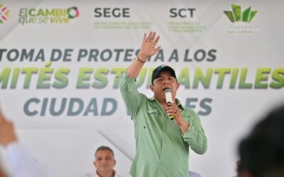 RICARDO GALLARDO INSTALA COMITÉS ESTUDIANTILES DE MOVILIDAD EN CIUDAD VALLES