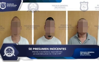 EJECUTA FISCALÍA DE SLP UN MANDATO CONTRA TRES HOMBRES POR DELITOS CONTRA LA SALUD Y PORTACIÓN DE PONCHA LLANTAS