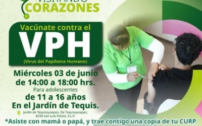 GOBIERNO ESTATAL ACERCA VACUNACIÓN CONTRA EL VIRUS DEL PAPILOMA HUMANO PARA ADOLESCENTES