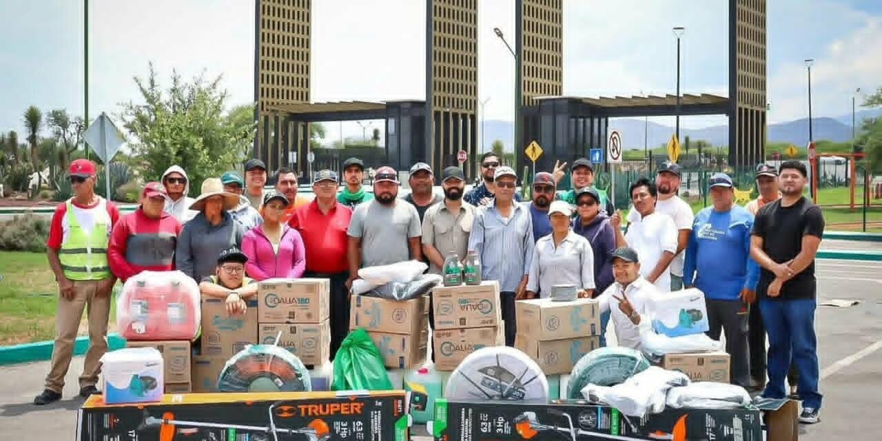GOBIERNO ESTATAL REFUERZA MANTENIMIENTO DEL PARQUE LAS CAMELIAS EN MATEHUALA