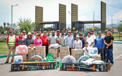 GOBIERNO ESTATAL REFUERZA MANTENIMIENTO DEL PARQUE LAS CAMELIAS EN MATEHUALA