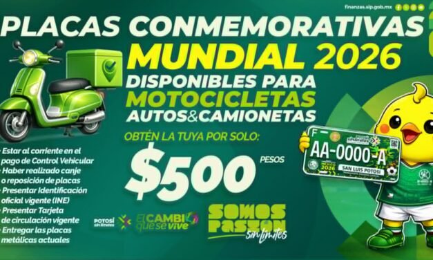 MOTOCICLISTAS SE ACTUALIZAN CON PLACAS MUNDIALISTAS