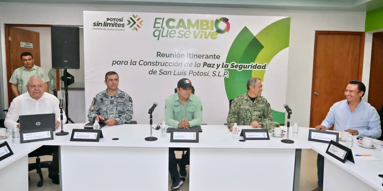 RICARDO GALLARDO CONSOLIDA ESTRATEGIA DE SEGURIDAD EN LA HUASTECA POTOSINA