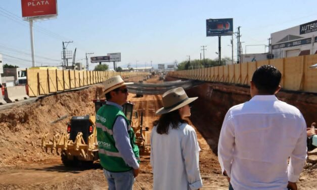 SUPERVISA RICARDO GALLARDO AVANCE DEL MEGA DESNIVEL ARENA POTOSÍ