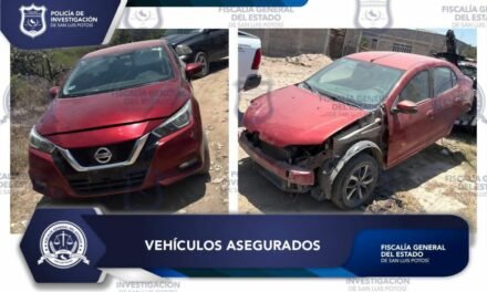 POLICÍA DE INVESTIGACIÓN ASEGURA EN LA ZONA METROPOLITANA DOS VEHÍCULOS CON REPORTE DE ROBO