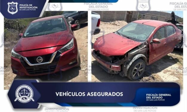 POLICÍA DE INVESTIGACIÓN ASEGURA EN LA ZONA METROPOLITANA DOS VEHÍCULOS CON REPORTE DE ROBO