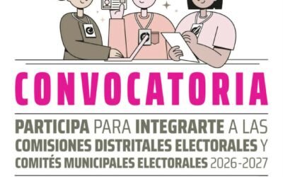 CEEPAC abre convocatoria para integrar los organismos electorales distritales y municipales del Proceso Electoral Local 2026-2027.