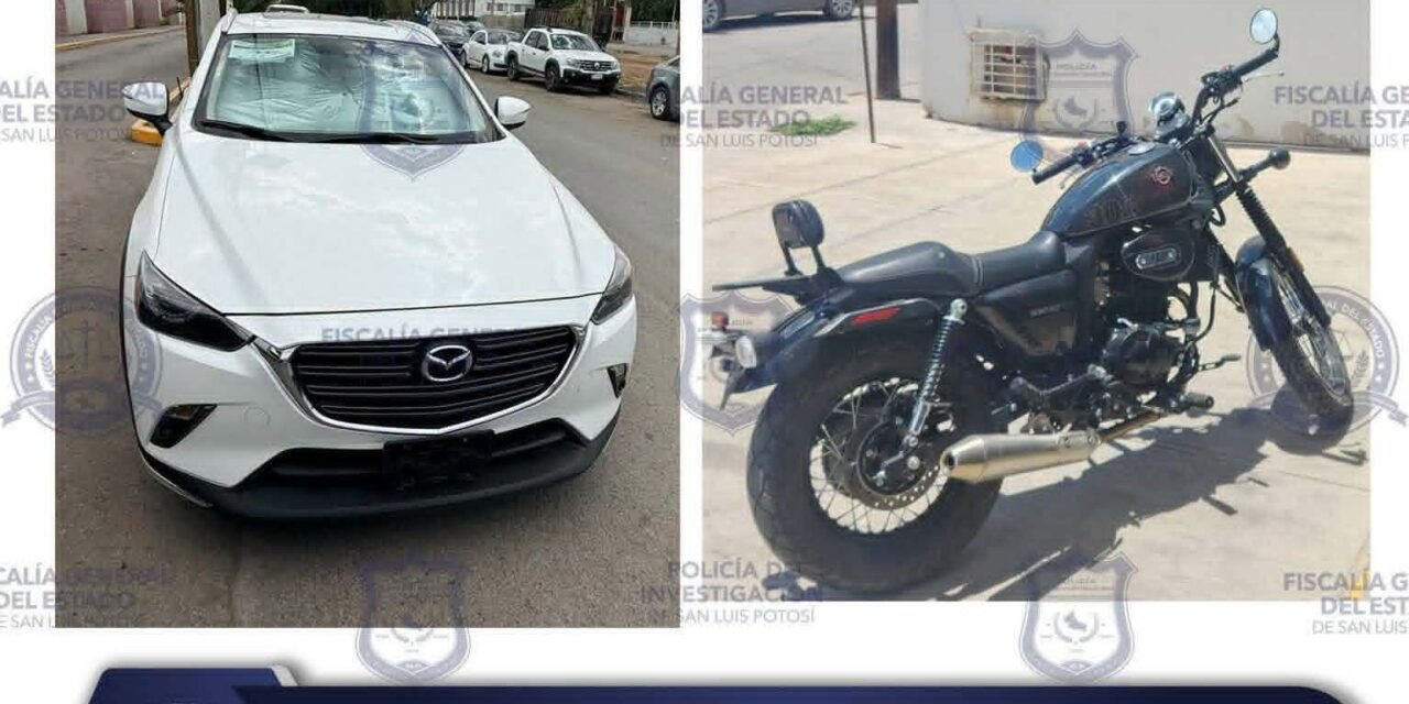 RECUPERA FISCALÍA DE SLP DOS VEHÍCULOS ROBADOS