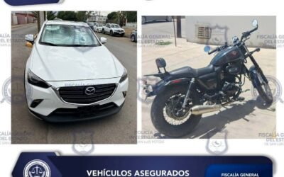 RECUPERA FISCALÍA DE SLP DOS VEHÍCULOS ROBADOS