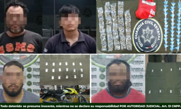 OPERATIVOS Y LABORES DE INTELIGENCIA DE LA GUARDIA CIVIL ESTATAL REFUERZAN LA PAZ EN EL ESTADO
