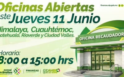 GOBIERNO ESTATAL DEFINE OFICINAS RECAUDADORAS QUE OPERARÁN ESTE 11 DE JUNIO