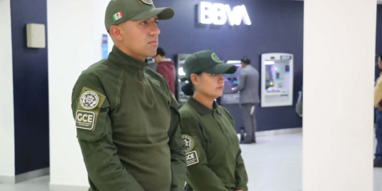 GUARDIA CIVIL ESTATAL REFUERZA LA SEGURIDAD Y LA PAZ EN LA ENTIDAD