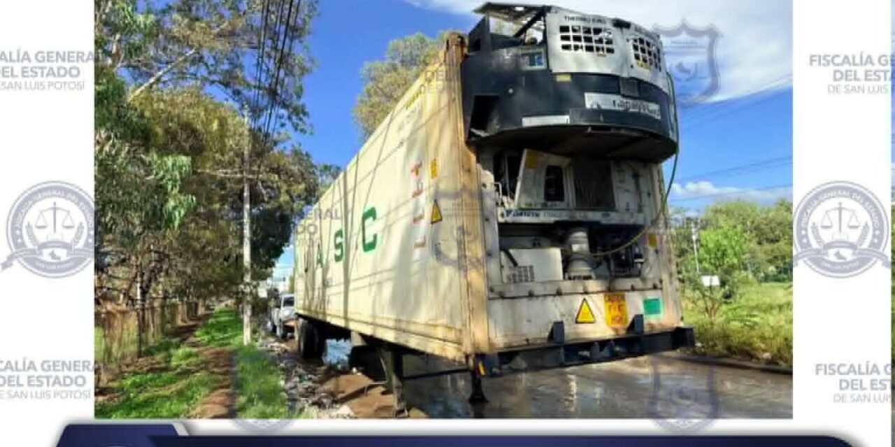 PDI ASEGURA PORTA REMOLQUE CON REPORTE DE ROBO EN LA CAPITAL DE SLP