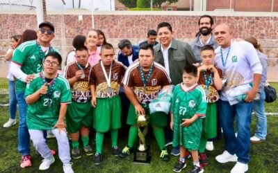 RICARDO GALLARDO Y CLAUDIA SHEINBAUM RESPALDAN AL TALENTO POTOSINO CON EXPERIENCIA MUNDIALISTA