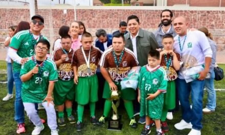 RICARDO GALLARDO Y CLAUDIA SHEINBAUM RESPALDAN AL TALENTO POTOSINO CON EXPERIENCIA MUNDIALISTA