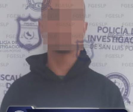 FISCALÍA POTOSINA CUMPLIMENTA ORDEN DE APREHENSIÓN POR TENTATIVA DE HOMICIDIO CALIFICADO Y ATAQUE PELIGROSO