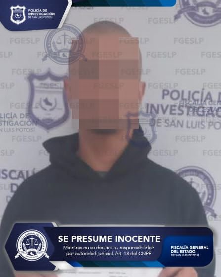 FISCALÍA POTOSINA CUMPLIMENTA ORDEN DE APREHENSIÓN POR TENTATIVA DE HOMICIDIO CALIFICADO Y ATAQUE PELIGROSO