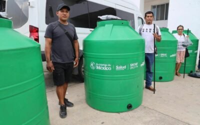 GOBIERNO ESTATAL ACERCA TINACOS A FAMILIAS POTOSINAS