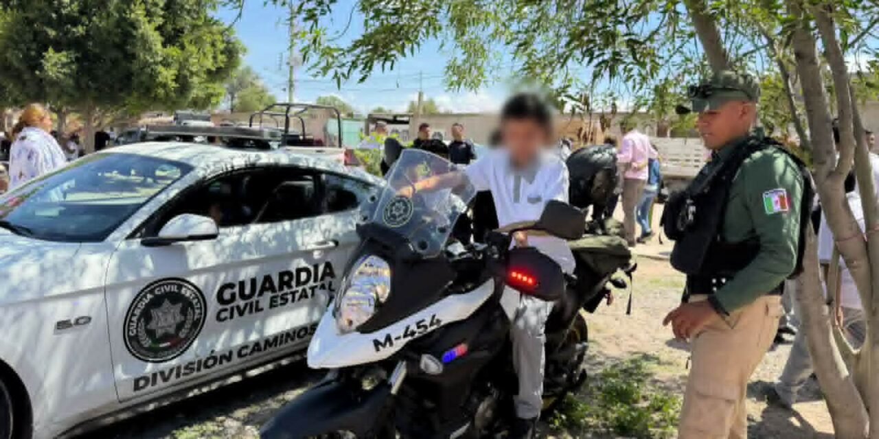 GUARDIA CIVIL ESTATAL ACERCA SERVICIOS A LAS FAMILIAS CON FERIA DE SEGURIDAD EN VILLA DE REYES
