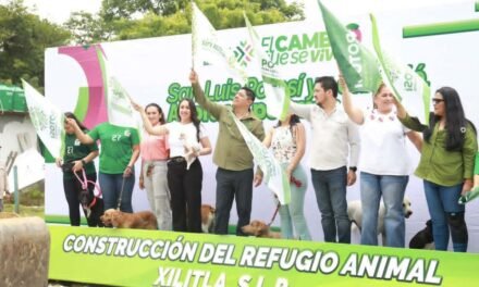 RICARDO GALLARDO ENTREGA CALLES Y ARRANCA CONSTRUCCIÓN DE ALBERGUE ANIMAL “HUELLITAS” EN XILITLA