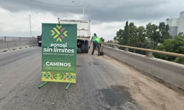 GOBIERNO DEL ESTADO MANTIENE CONSERVACIÓN PERMANENTE EN CIRCUITO POTOSÍ
