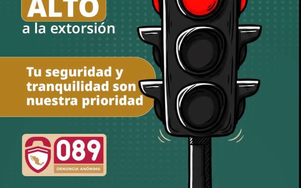 DENUNCIAR AL 089 AYUDA A COMBATIR LA EXTORSIÓN
