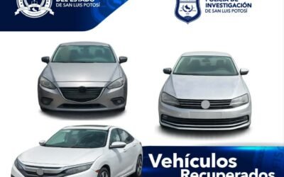 POLICÍA DE INVESTIGACIÓN ASEGURA TRES VEHÍCULOS EN DISTINTAS ACCIONES