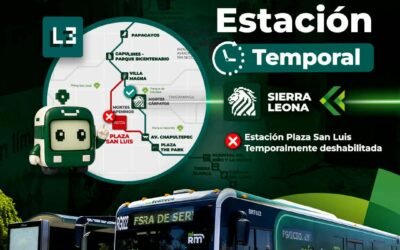 DESDE HOY, REDMETRO AJUSTA RECORRIDO DE LA LÍNEA 3