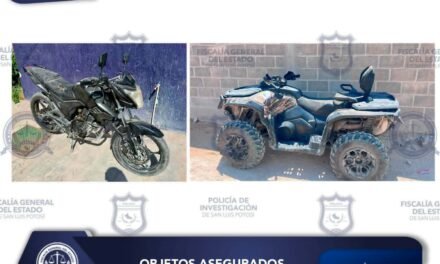 FISCALÍA POTOSINA DETIENE A MUJER SEÑALADA POR DESPOJO