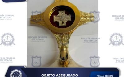 FISCALÍA POTOSINA RECUPERA RELIQUIA DE SANTO TORIBIO ROMO EN LA CAPITAL DEL ESTADO
