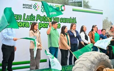 RICARDO GALLARDO ENTREGA VÍA ALTERNA DE VILLA DE POZOS