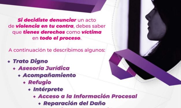 FISCALÍA POTOSINA PROMUEVE Y PROTEGE LOS DERECHOS DE VÍCTIMAS DE VIOLENCIA DE GÉNERO