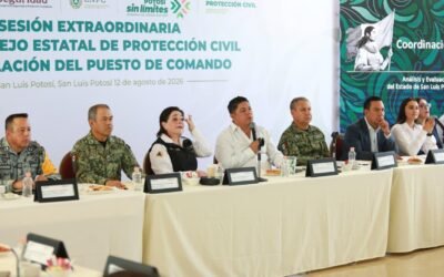RICARDO GALLARDO ENCABEZA SESIÓN EXTRAORDINARIA DEL CONSEJO ESTATAL DE PROTECCIÓN CIVIL ANTE TEMPORADA DE LLUVIAS