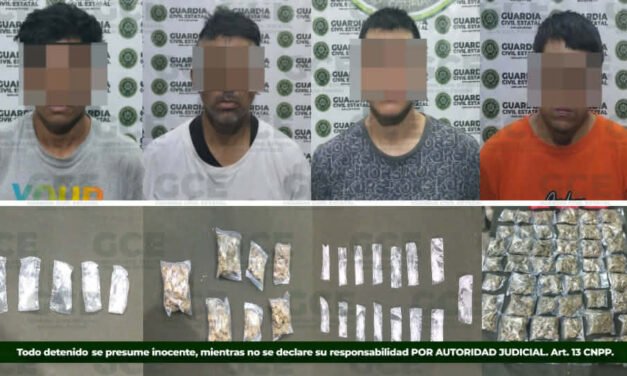 CONTINÚA LA GUARDIA CIVIL ESTATAL CON ACCIONES FIRMES CONTRA QUIENES ATENTAN CONTRA LA PAZ SOCIAL