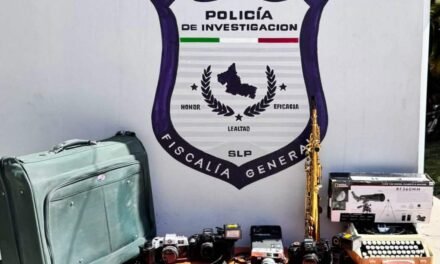 FISCALÍA POTOSINA ASEGURA OBJETOS ROBADOS EN MATEHUALA