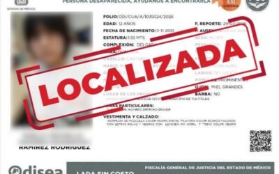 FISCALÍA POTOSINA LOCALIZA A ADOLESCENTE CON FICHA DE BÚSQUEDA DEL ESTADO DE MÉXICO