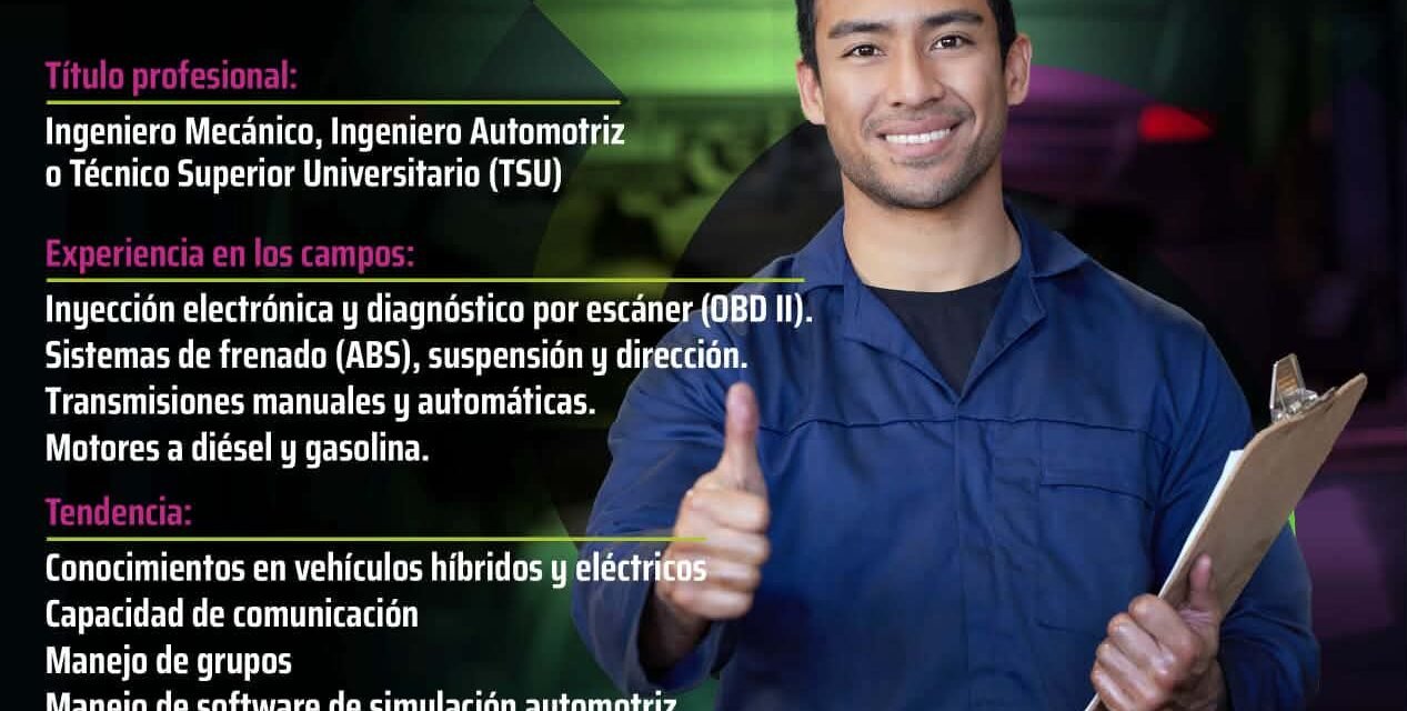 ICAT CONVOCA A PROFESIONALES CON EXPERIENCIA EN EL SECTOR AUTOMOTRIZ