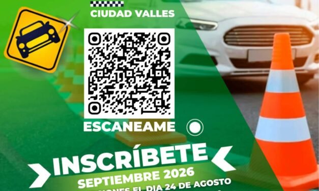 JÓVENES AL VOLANTE ABRE INSCRIPCIONES PARA SEPTIEMBRE EN CIUDAD VALLES